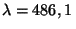 $ \lambda =486,1\,$